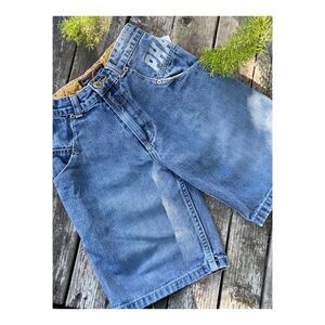 Vintage 90s Phat Farm Denim Shorts Cargo Sz 7 Youth